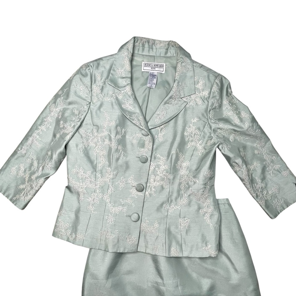 Jessica Howard 2 piece skirt suit ladies sz 10 Petite - Picture 2 of 8